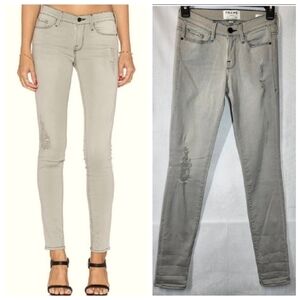 FRAME denim le skinny de Jeanne gray pants size 24